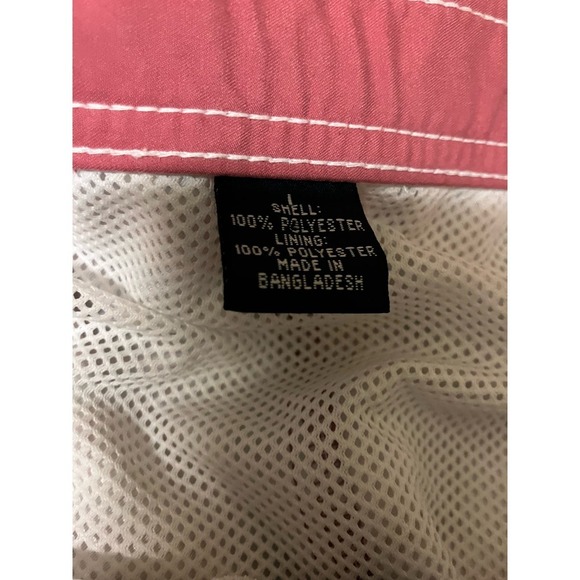 Roundtree & Yorke NWT Swimming Trunks Zip Up Plaid  Large Lined Mesh Pink Blue - Picture 7 of 11